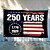 billige 250-års jubilæum-Amerikansk 250-års jubilæumsflag, amerika, år 1776-2026, patriotiske stjerner, haveskilte, festartikler, hængende dekoration til hjemmet, have, velkomstbaggrund, 50-års jubilæum, 9x1,5 meter, 4. juli, uafhængighedsdag