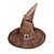 voordelige Halloween Accessoires-Zwarte bruine Halloween heksenhoed voor dames - vintage puntige tovenaarshoed met gesp, klassieke kostuumaccessoire voor cosplay en feestoutfits