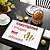 baratos Têxteis Personalizados-Individual Personalizado Sousplat Personalizado 1PC/2PCS/4PCS Crie Seu Próprio Padrão de Sousplat para Mesa de Jantar 12x18 polegadas Sousplats Decorativos Decoração de Mesa de Jantar