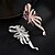 baratos Pregadeiras e Pins-Broches Clássico Retro Flor Elegante Moda Broche Jóias Azul Roxo Para Casamento Festa Presente Noivado Baile de Formatura Festival