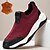 baratos Tênis de couro premium-Tênis masculino premium de couro bovino, estilo slip-on, na cor bordô, com cabedal em malha, design confortável e estiloso para uso casual
