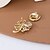 baratos Pregadeiras e Pins-Broches Clássico Flor Elegante Moda Personalizada Simples Broche Jóias Dourado Para Casamento Festa Presente Noivado Baile de Formatura Festival