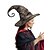 levne Halloweenské doplňky-Dámský halloweenský čarodějnický klobouk – vintage špičatá čarodějnická čepice s potrhaným vzorem pro kostýmní večírky, cosplay a tematické akce