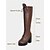 abordables Botas para montar-Botas negras con plataforma hasta la rodilla y cordones para mujer: botas góticas de piel sintética con tacón grueso para otoño e invierno, ropa de calle, atuendos diarios y moda de Halloween.