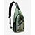 billiga påsar-Herr Crossbody-väska Bröstväska Crossbody-väska Polyester Utomhus Halloween Ledigt / vardag Dragkedja Tryck Stor kapacitet Lättvikt Multi Carry Dödskalle Svart och guld Svart / röd Grön