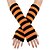 voordelige Dameshandschoenen-Kerstgestreepte vingerloze handschoenen voor dames - zacht gebreid, rood-witte strepen, perfect voor feestdagen en winterfestiviteiten