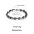 economico Accessori di Halloween-Bracciale da uomo con teschio di Halloween – gioielli in lega gotica punk per feste, concerti e cosplay