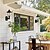 billige Udendørsvæglamper-2 stk solcelle hexagonal LED retro væglampe udendørs vandtæt til hjemme balkon gårdhave porch have park belysning solcelle natlys