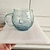 ieftine Cupe &amp; Căni-Cană din sticlă cu valuri de mare, cană de cafea din sticlă cu valuri oceanice lucrată manual de 350 ml, căni de cafea cu valuri oceanice și mâner izolat, cană de ceai cu textură creativă cu valuri de