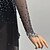 baratos Vestidos de Patinação Artística-Vestidos para Patinação Artística Mulheres Para Meninas Patinação no Gelo Vestidos Preto Patchwork Sem costas Com Transparência Elasticidade Alta Treino Competição Roupa para Patinação Clássico