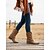 levne Cowboy &amp; Western Boots-Dámské kozačky do půli lýtek s kovovou přezkou, retro westernový styl, pohodlné boty na nízkém podpatku, módní boty pro venkovní městské nošení