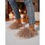 baratos Chinelos de mulher-Pantufas femininas felpudas e fofinhas – chinelos quentes e aconchegantes para uso interno com design macio e felpudo para o inverno e conforto doméstico