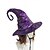 levne Halloweenské doplňky-Dámský halloweenský čarodějnický klobouk – vintage špičatá čarodějnická čepice s potrhaným vzorem pro kostýmní večírky, cosplay a tematické akce