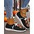 economico Per le donne-mocassini da donna a forma di zucca di Halloween: comode scarpe casual slip-on con design allacciato per festival autunnali, streetwear e feste di fine anno