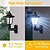 billige Udendørsvæglamper-2 stk solcelle hexagonal LED retro væglampe udendørs vandtæt til hjemme balkon gårdhave porch have park belysning solcelle natlys