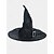 voordelige Halloween Accessoires-Zwarte bruine Halloween heksenhoed voor dames - vintage puntige tovenaarshoed met gesp, klassieke kostuumaccessoire voor cosplay en feestoutfits