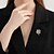 baratos Pregadeiras e Pins-Broches Clássico Flor Elegante Moda Personalizada Simples Broche Jóias Dourado Para Casamento Festa Presente Noivado Baile de Formatura Festival