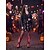 abordables Pour les femmes-Bottes de cowboy brodées squelette d&#039;Halloween pour femmes – bottes hautes gothiques western pour fêtes costumées, festivals effrayants et style urbain nocturne