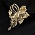 voordelige Spelden &amp; Broches-Broches Klassiek Retro meetkundig Bloem Elegant Modieus Gepersonaliseerde Eenvoudig Broche Sieraden Goud Voor Bruiloft Feest Lahja Verloving Schoolfeest Festival