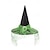 economico Accessori di Halloween-Cappello da strega di Halloween da donna: cappello gotico a punta con pizzo e fibbia di strass in più colori per feste in maschera e cosplay