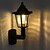 billige Udendørsvæglamper-2 stk solcelle hexagonal LED retro væglampe udendørs vandtæt til hjemme balkon gårdhave porch have park belysning solcelle natlys