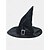voordelige Halloween Accessoires-Zwarte bruine Halloween heksenhoed voor dames - vintage puntige tovenaarshoed met gesp, klassieke kostuumaccessoire voor cosplay en feestoutfits