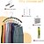 cheap Home Storage &amp; Hooks-2/4 Pack Legging Organizer for Closet Metal Yoga Pants Hangers 10 Clips Holds 20 Leggings, Space Saving Hanging Closet Organizer w/Rubber Coated Closet Organizers and Storage, Pink