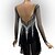 baratos Vestidos de Patinação Artística-Vestidos para Patinação Artística Mulheres Para Meninas Patinação no Gelo Vestidos Preto Patchwork Sem costas Com Transparência Elasticidade Alta Treino Competição Roupa para Patinação Clássico