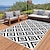 cheap Camping Equipment-Outdoor Mat Modern Pattern Outdoor Mat, Durable Plastic Mat for Decks, Camp Sites, Pool Decks &amp; RV