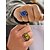 abordables Accessoires d&#039;Halloween-Bague en alliage œil de dragon pour homme, style gothique punk, bijou réglable œil de monstre pour cosplay, fêtes et festivals