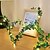 abordables Bandes de vacances-Lumières Guirlande Solaires LED Lierre Noël 5m 50LEDs Étanche Extérieur 8 Modes Éclairage Guirlande Artificielle Lumières de Fée Feuille Verte pour Maison Bureau Chambre Fête de Mariage Noël