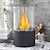 cheap Camping Equipment-ortable Tabletop Fire Bowl Pot with Cylindrical Glass 26cm High Tabletop Fireplace Clean Burning Bio Ethanol Ventless Fireplace for Indoor Outdoor Patio Parties Events
