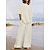 preiswerte Sets-Damen-Sets aus Baumwolle und Leinen, zweiteilige Sets, Basic, einfarbig, Tasche, elastische Taille, T-Shirt, Hose, Street, Alltag, langärmlig, Rundhalsausschnitt, Schwarz, Weiß, Marineblau, Hellbraun, Blau, Sommer, Frühling