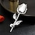 preiswerte Anstecker und Broschen-Broschen Klassisch Retro Blume Mode Einfach Brosche Schmuck Silber Für Hochzeit Party Geschenk Verlobung Abschlussball Festival