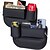 economico Servizio Veicoli-2 confezioni di organizer per riempire gli spazi vuoti del sedile dell&#039;auto, organizer per seggiolino auto, contenitore per riporre gli spazi vuoti del sedile con portabicchieri per bevande, borsa portabicchieri in pelle per sedile anteriore per telefono,