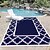 baratos Equipamento de Camping-tapete externo com padrão moderno, tapete de plástico durável para decks, locais de acampamento, decks de piscina &amp;trailer