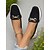 levne Dámské nazouváky a mokasíny-Dámské zelené loafery - Slip-on řidičské boty s ozdobným kovovým přezkou z broušeného kamene pro kancelářské a casual outfity