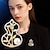 economico Spille e fermagli-Spille Classico Retrò Fiore Elegante Moda Personalizzato Semplice Spilla Gioielli Oro Per Matrimonio Feste Regalo Fidanzamento Balli di fine anno Festival