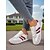 billige Sneakers til kvinner-Damesko i burgunderfarget, casual stil med paneler i semsket skinn, snøresko til hverdagsbruk