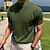 ieftine tricouri de bază-Bărbați Tricou Tee Top Mock Turtleneck Manșon scurt Guler Pe Gât Vară Primăvară Culoare solidă Clasic Negru Alb Verde Top tricou pentru bărbați