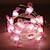 abordables Luces de cadena de fiesta-Luces de Cuerda de Alambre de Cobre LED Luz de Cuerda de Hadas Flamenco Rosa 2m 20LEDs Alimentada por Batería Luz de Flor de Cerezo Durazno Decoración para Boda Fiesta de Fin de Año Cumpleaños Jardín
