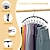 cheap Home Storage &amp; Hooks-2/4 Pack Legging Organizer for Closet Metal Yoga Pants Hangers 10 Clips Holds 20 Leggings, Space Saving Hanging Closet Organizer w/Rubber Coated Closet Organizers and Storage, Pink