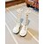 abordables Botas para niños-Zapatos de disfraz de estrella pop inspirados en ídolos coreanos: botas de moda blancas y marrones de moda para niñas, estilo casual y urbano.