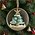 ieftine Ornamente-Ornament de Crăciun pentru brad de Crăciun, model litoral - decor acrilic 3D lucrat manual cu mini stele de mare și nisip alb, ideal pentru cadouri de Crăciun pentru reuniuni de familie și decor pentru casă de sărbători