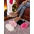 baratos Chinelos de mulher-Pantufas femininas felpudas e fofinhas – chinelos quentes e aconchegantes para uso interno com design macio e felpudo para o inverno e conforto doméstico