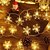 abordables Éclairage intérieur sur batterie et USB-Guirlandes lumineuses féeriques Elk en flocons de neige 10/20/40LEDs Lumières de guirlande de mariage Alimentées par batterie pour Décoration d'ambiance de fête de vacances