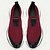 baratos Tênis de couro premium-Tênis masculino premium de couro bovino, estilo slip-on, na cor bordô, com cabedal em malha, design confortável e estiloso para uso casual