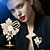 voordelige Spelden &amp; Broches-Broches Klassiek Retro meetkundig Bloem Elegant Modieus Gepersonaliseerde Eenvoudig Broche Sieraden Goud Voor Bruiloft Feest Lahja Verloving Schoolfeest Festival