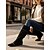 baratos Botas Slouch-Botas femininas de camurça, cano alto, com cadarço e bico fino, estilo urbano moderno para looks modernos