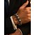 baratos Acessórios de Halloween-Pulseira masculina de caveira de Halloween – pulseira gótica punk de aço titânio para festas, cosplay e saídas à noite
